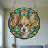 Chihuahua Fawn Stained Glass Effect Suncatcher